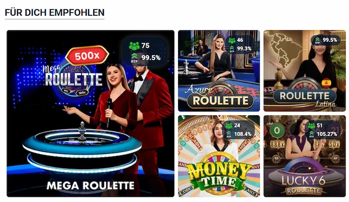 Spielübersicht & Wetten games